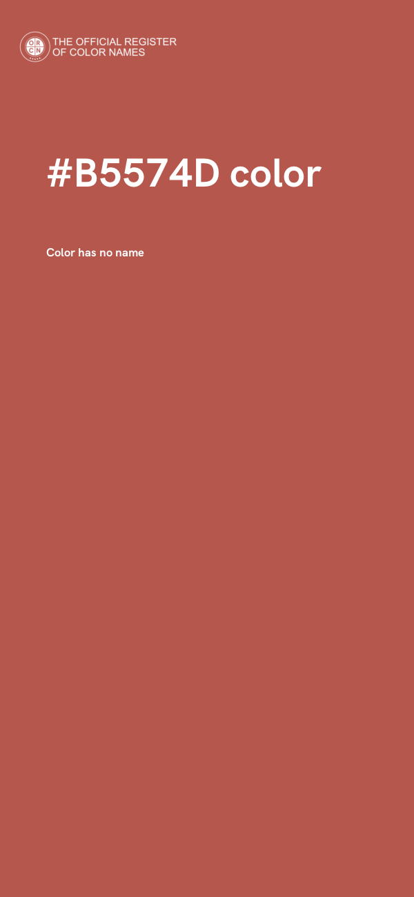 #B5574D color image