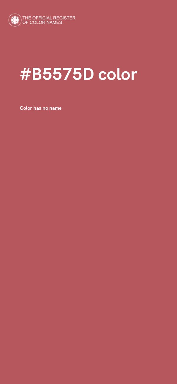 #B5575D color image