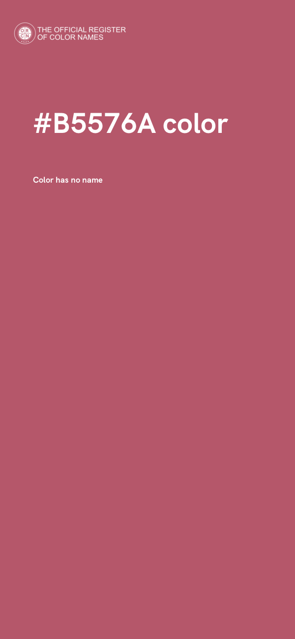#B5576A color image