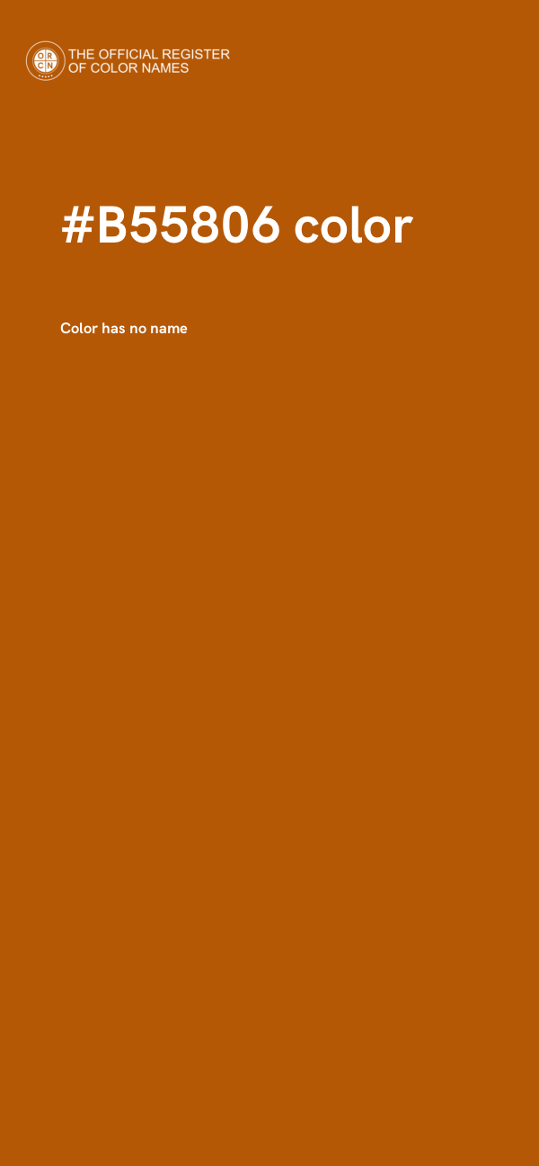 #B55806 color image