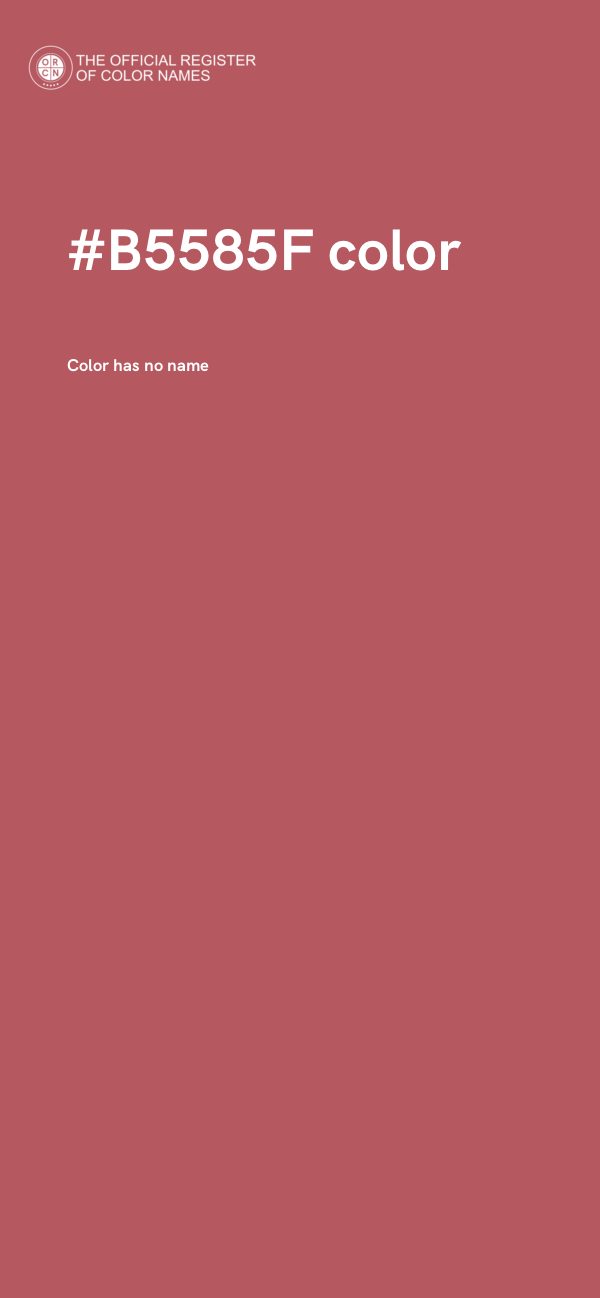 #B5585F color image