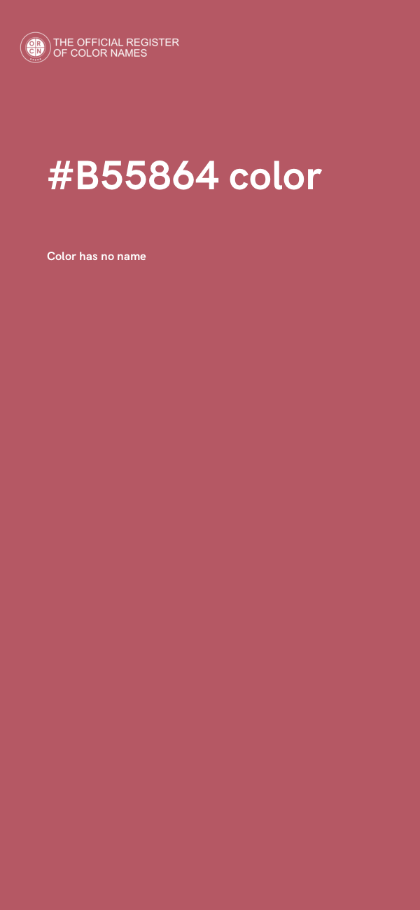 #B55864 color image