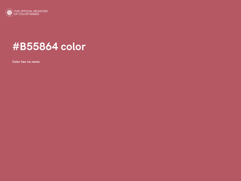 #B55864 color image