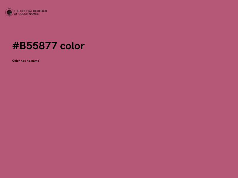 #B55877 color image