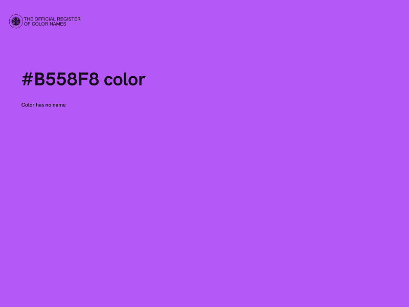#B558F8 color image