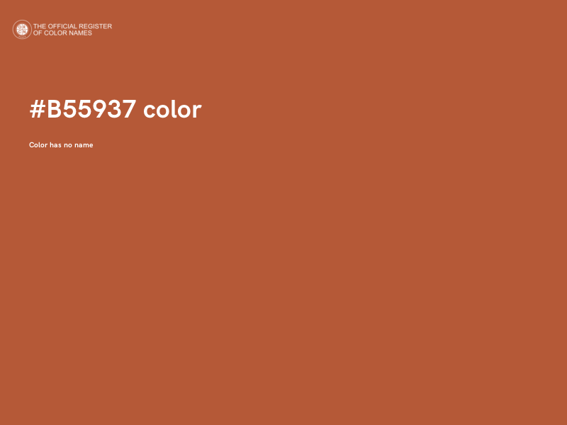 #B55937 color image