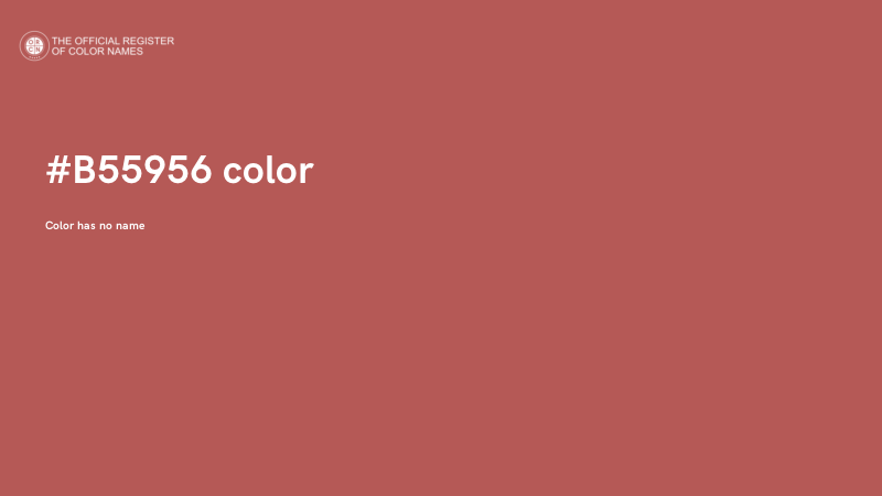 #B55956 color image