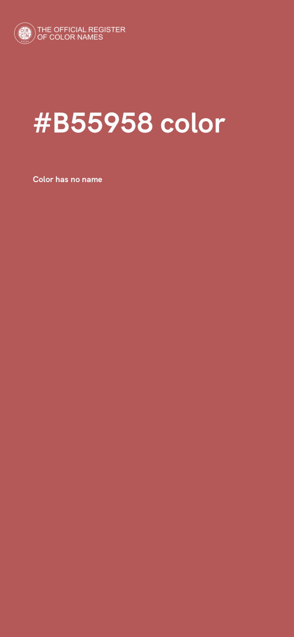 #B55958 color image