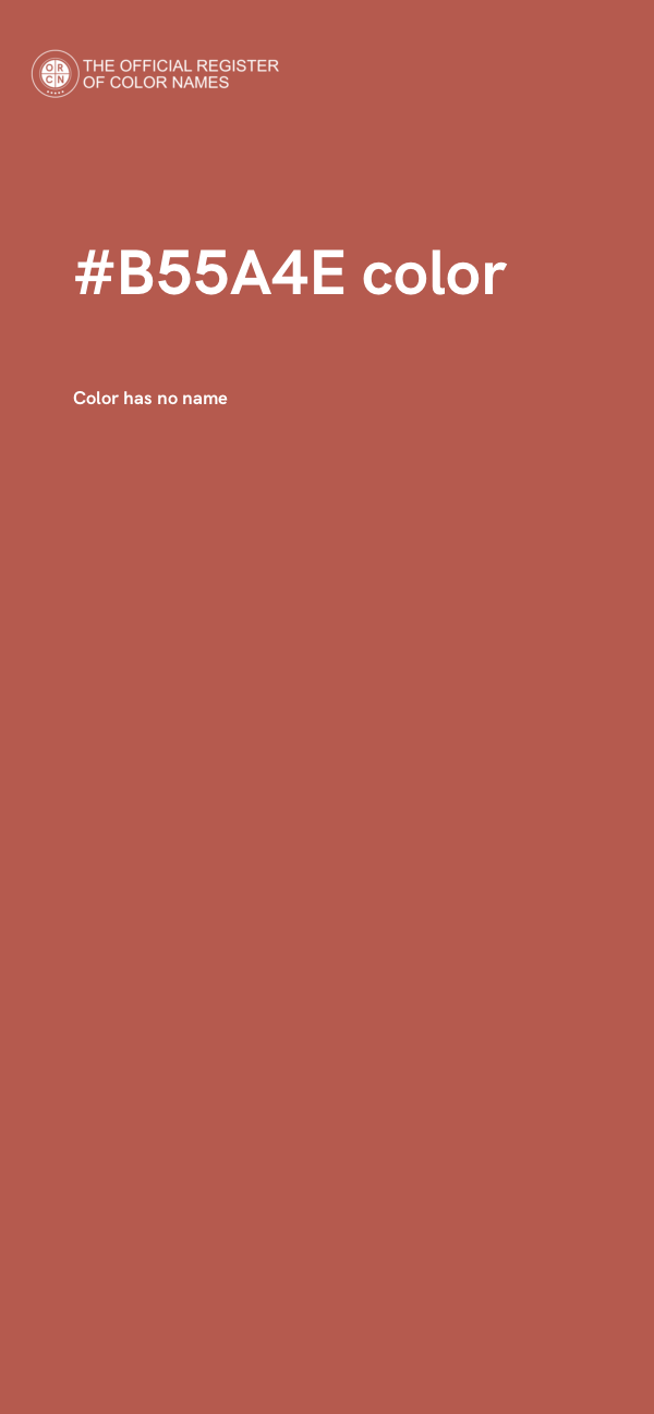 #B55A4E color image
