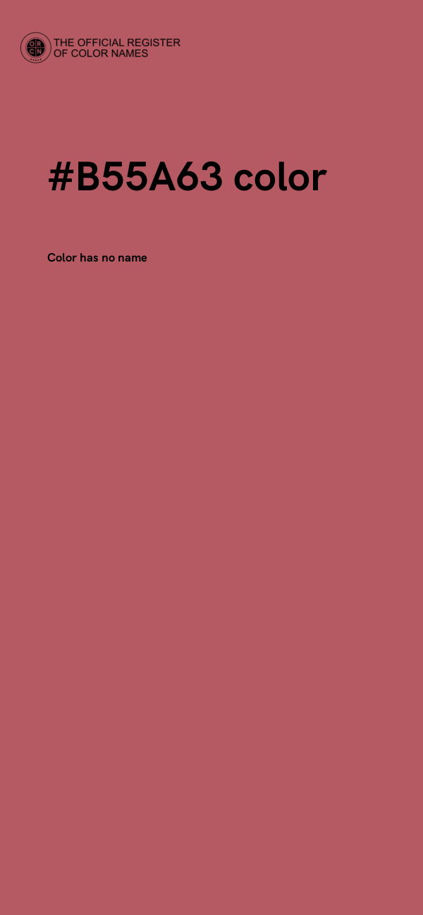 #B55A63 color image