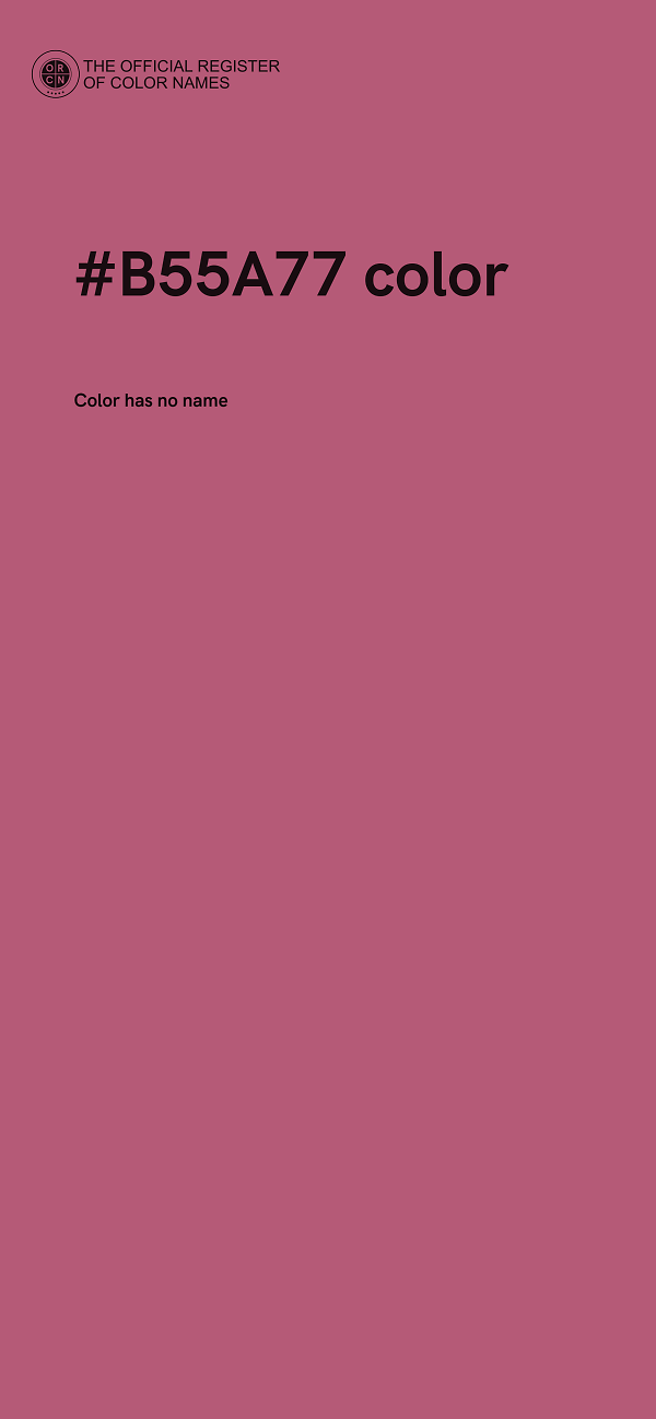 #B55A77 color image