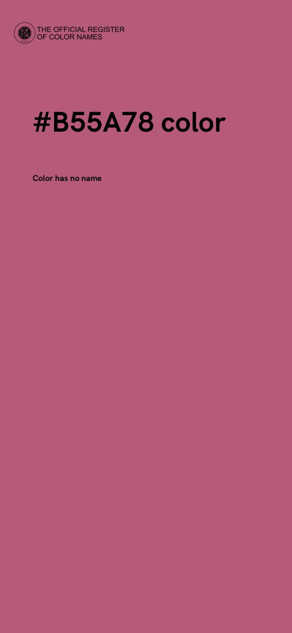 #B55A78 color image