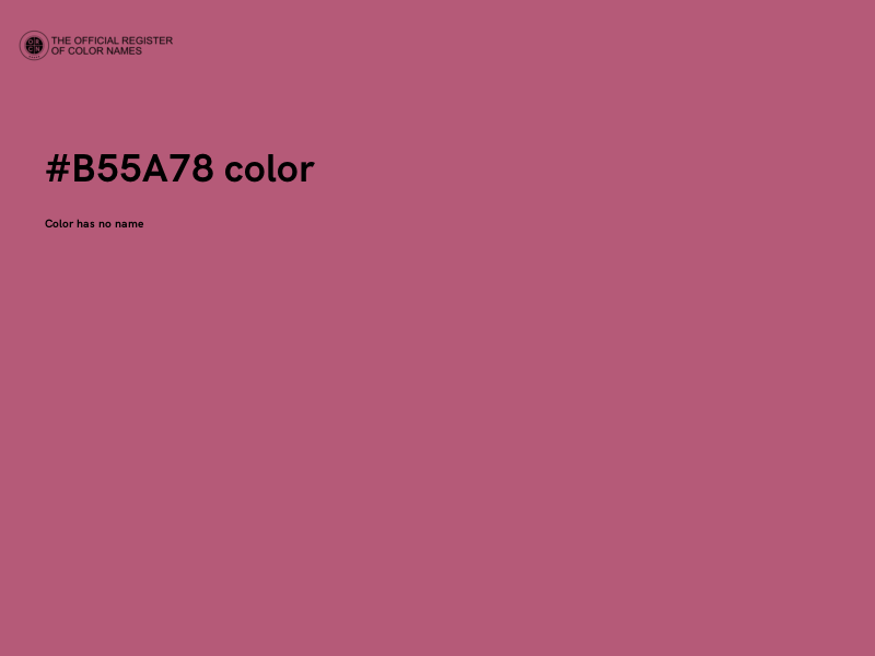 #B55A78 color image