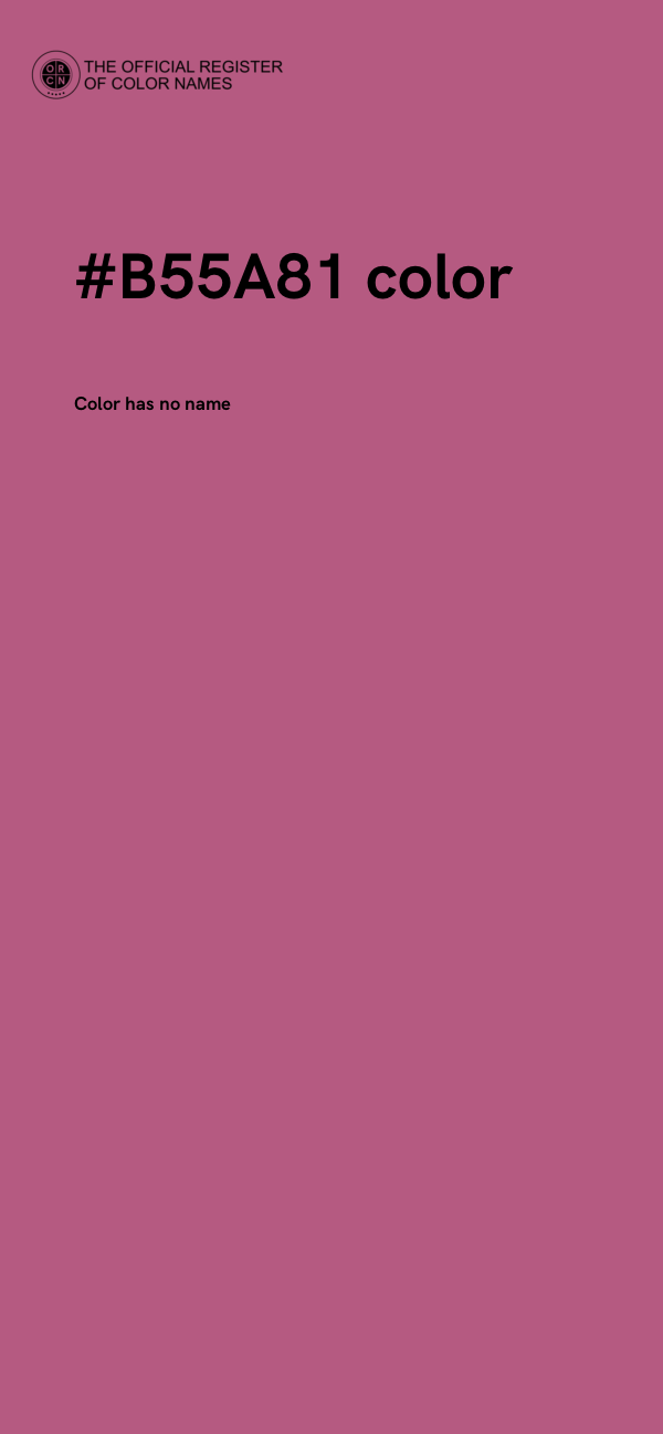 #B55A81 color image