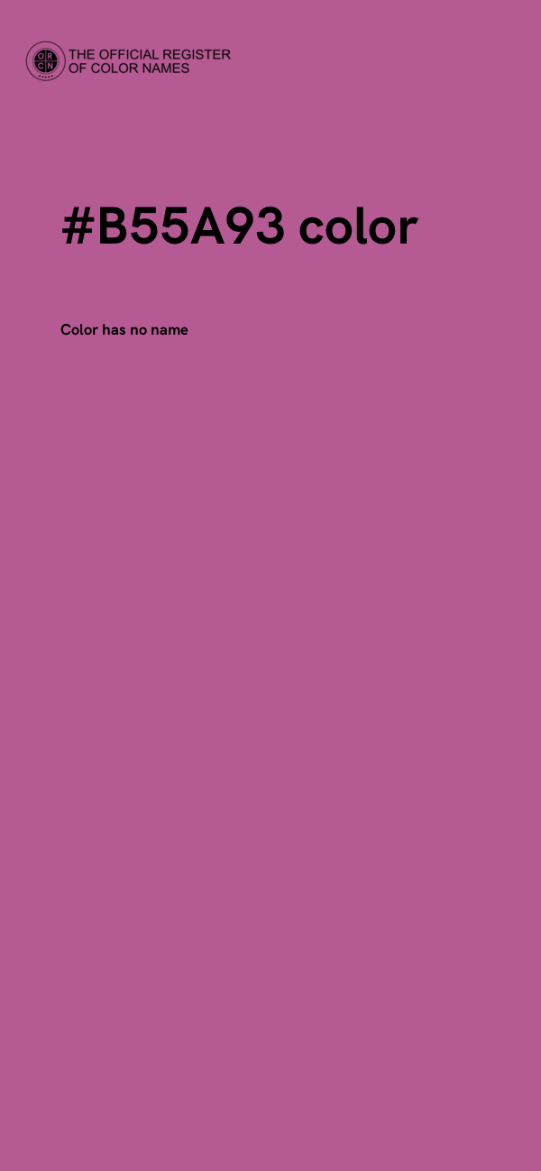 #B55A93 color image
