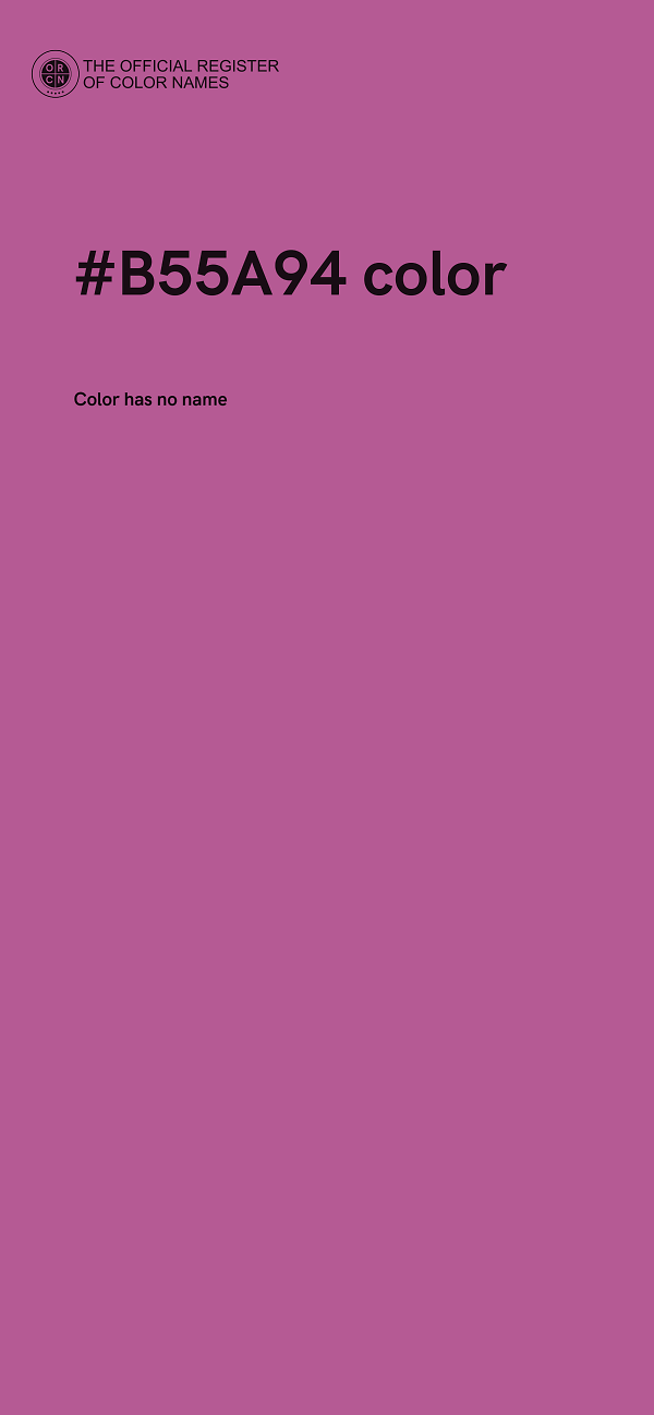 #B55A94 color image