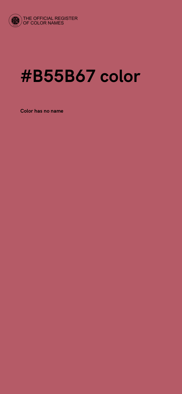 #B55B67 color image