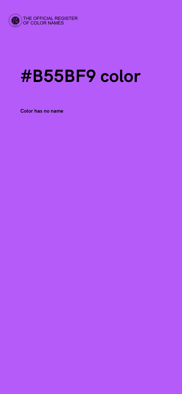 #B55BF9 color image