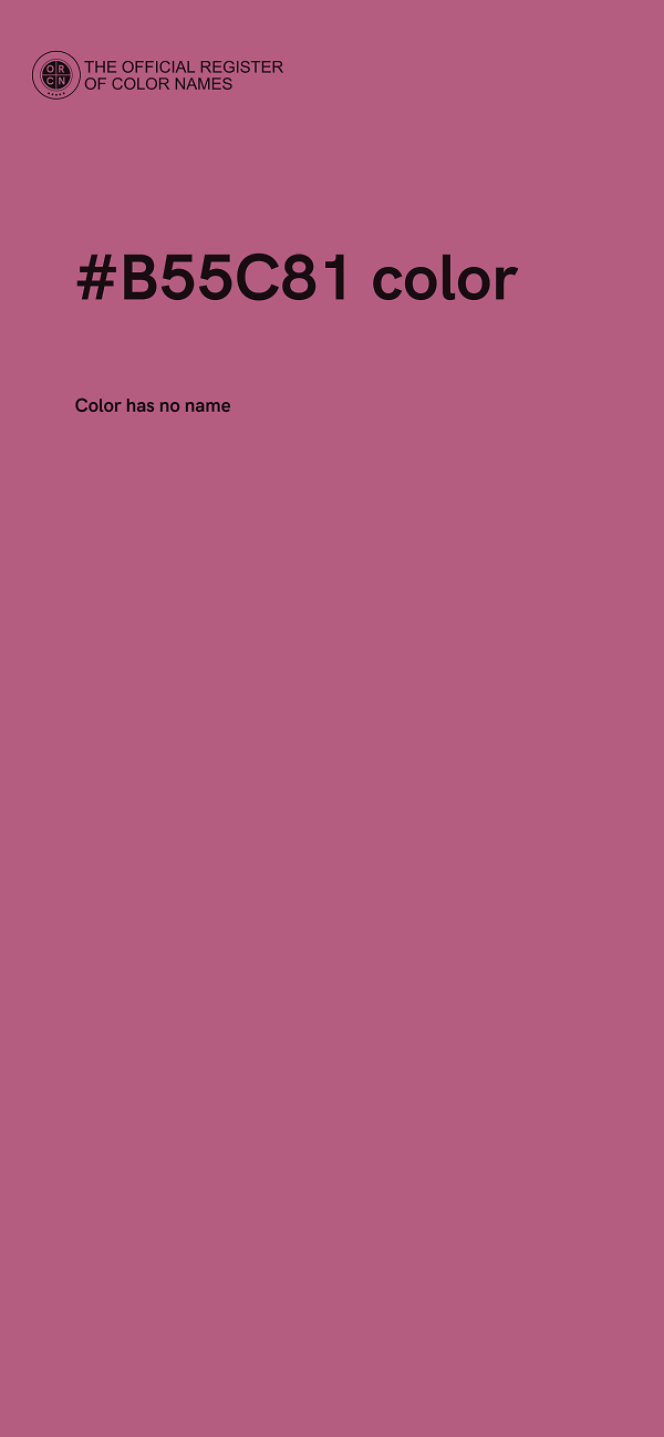 #B55C81 color image