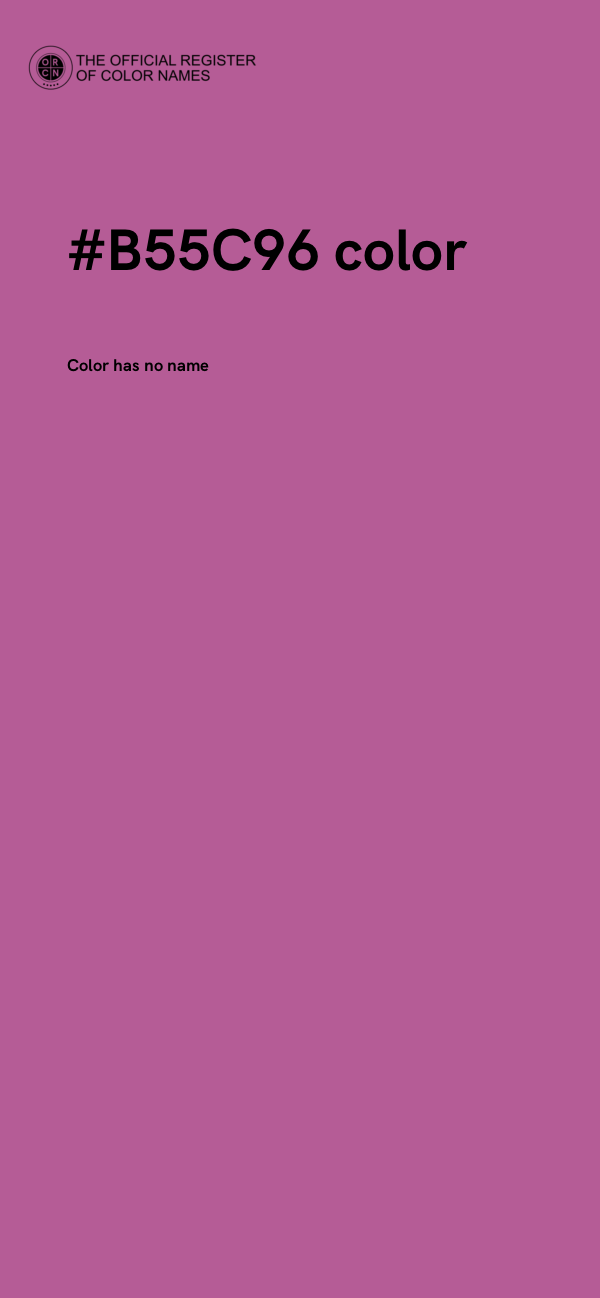 #B55C96 color image