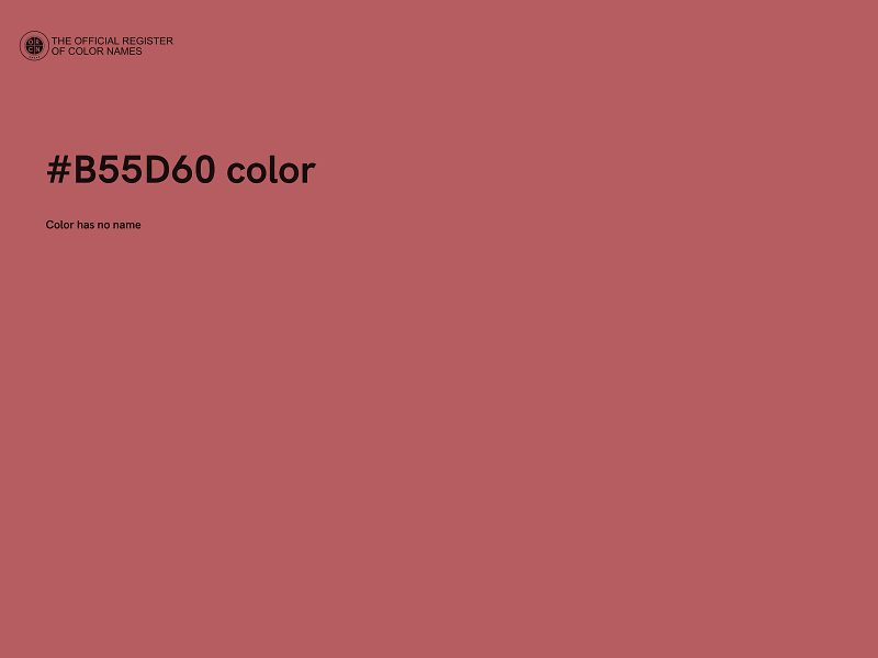 #B55D60 color image