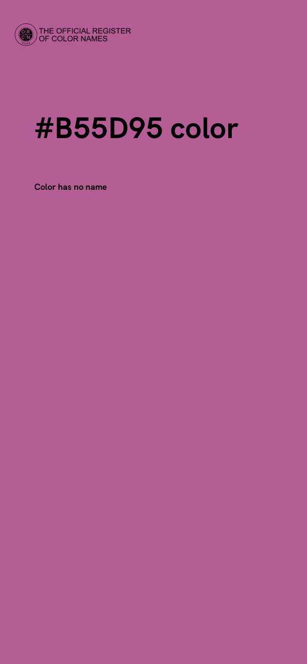 #B55D95 color image