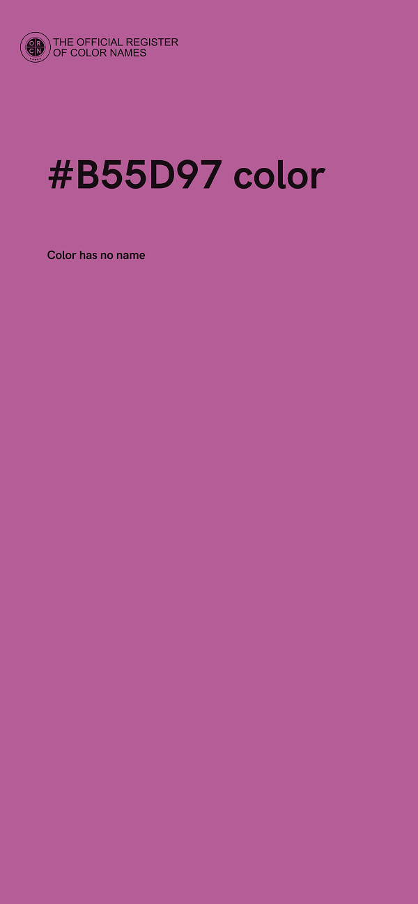 #B55D97 color image