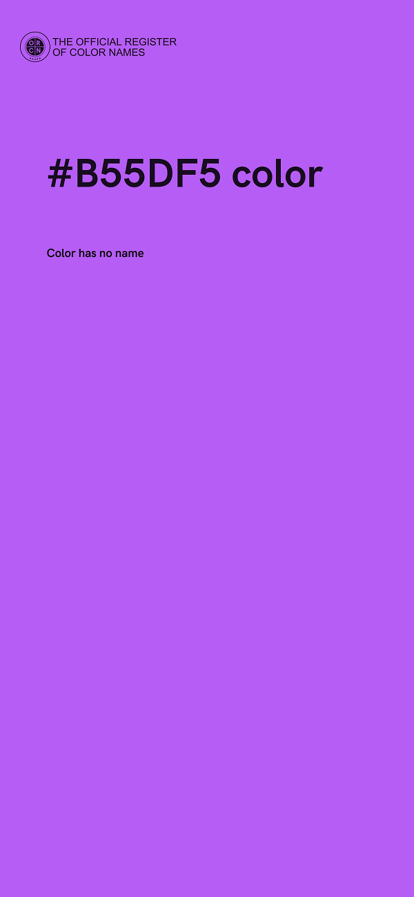 #B55DF5 color image