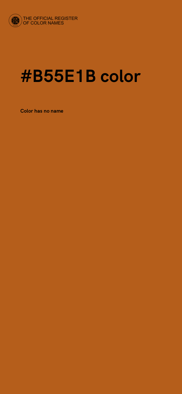 #B55E1B color image
