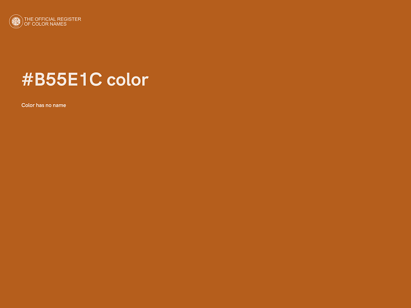 #B55E1C color image