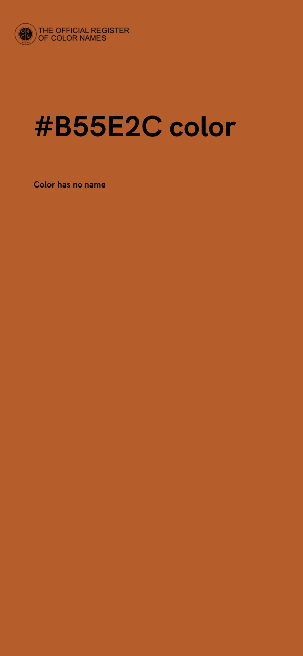 #B55E2C color image