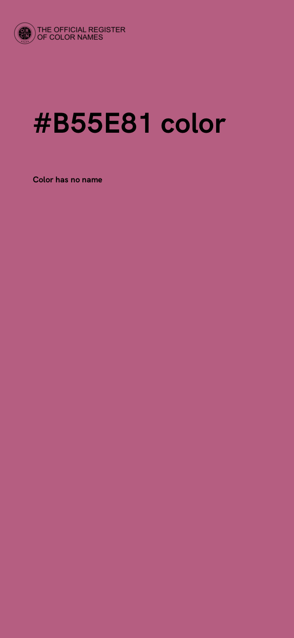 #B55E81 color image
