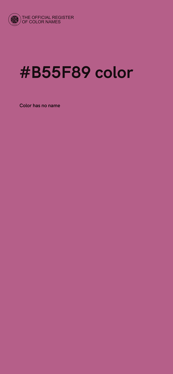 #B55F89 color image