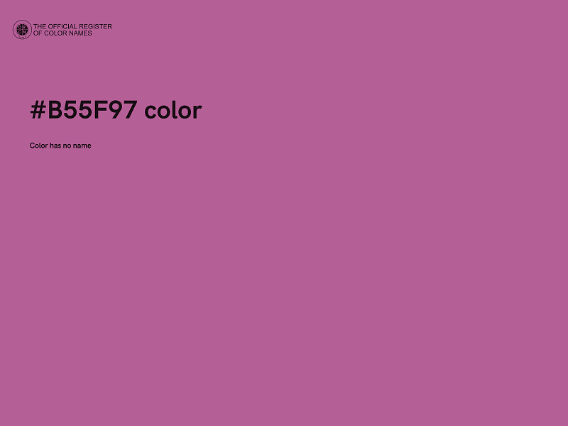 #B55F97 color image