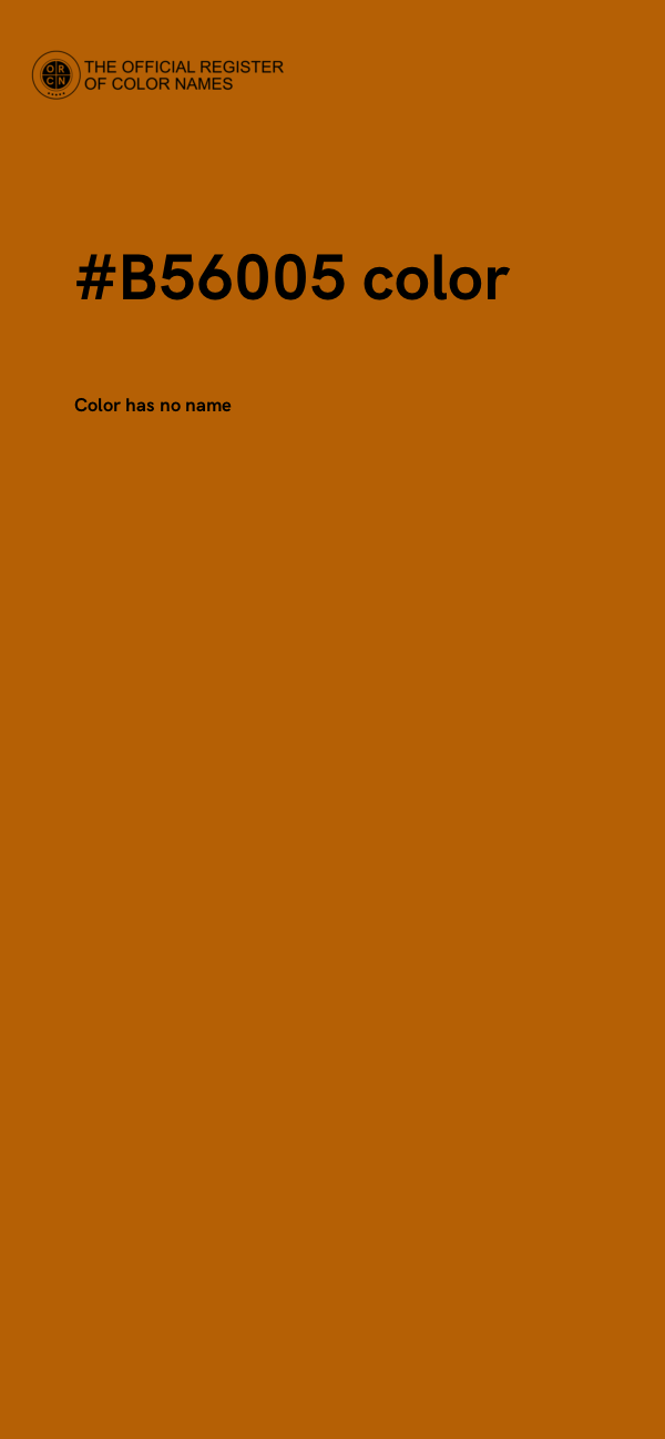 #B56005 color image