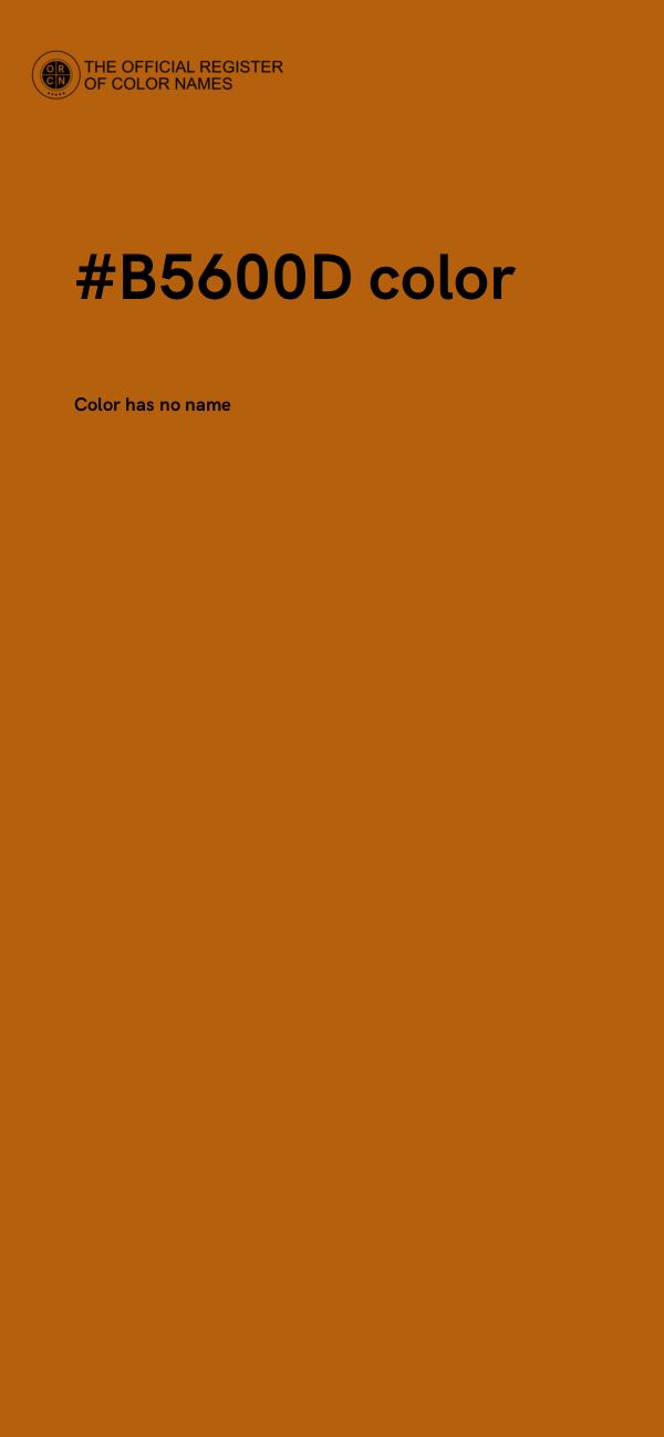 #B5600D color image