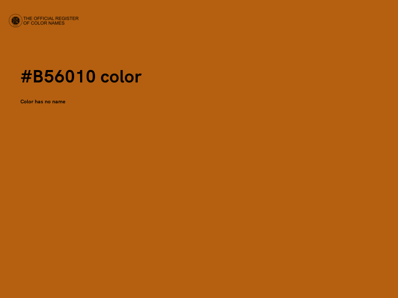 #B56010 color image