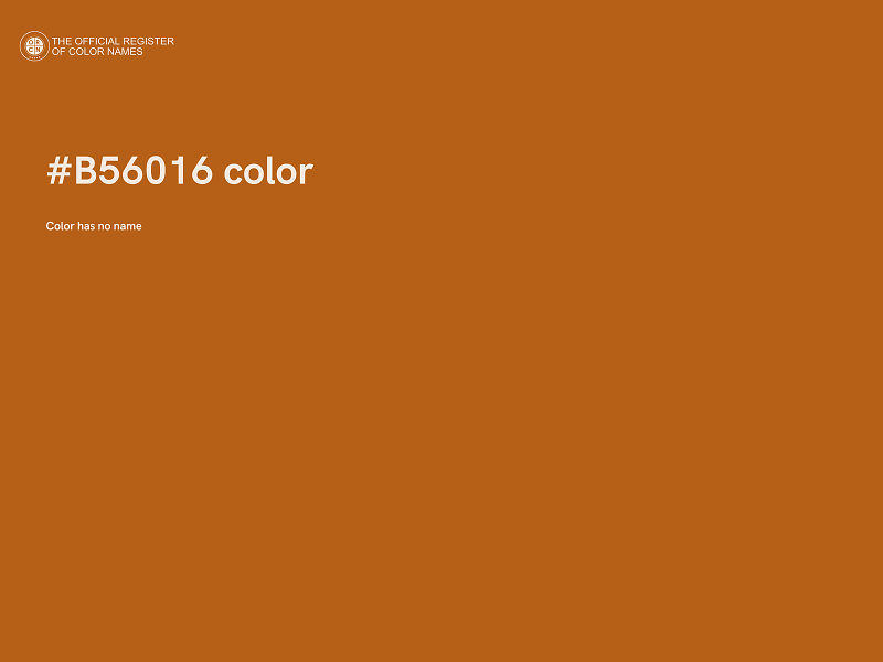 #B56016 color image