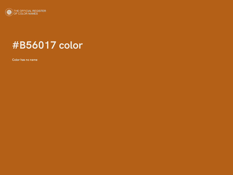 #B56017 color image