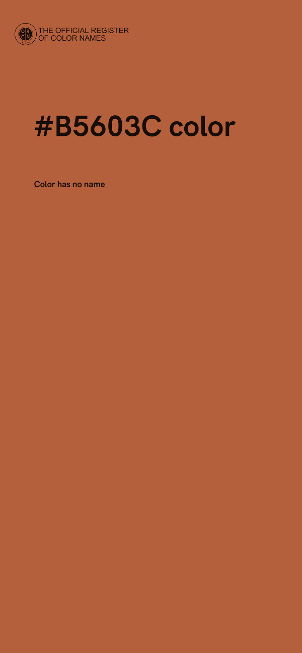 #B5603C color image