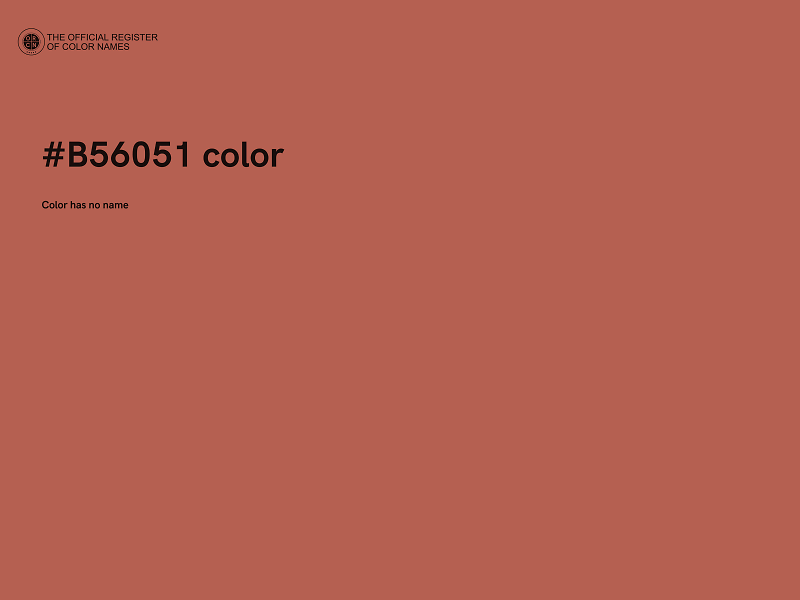 #B56051 color image