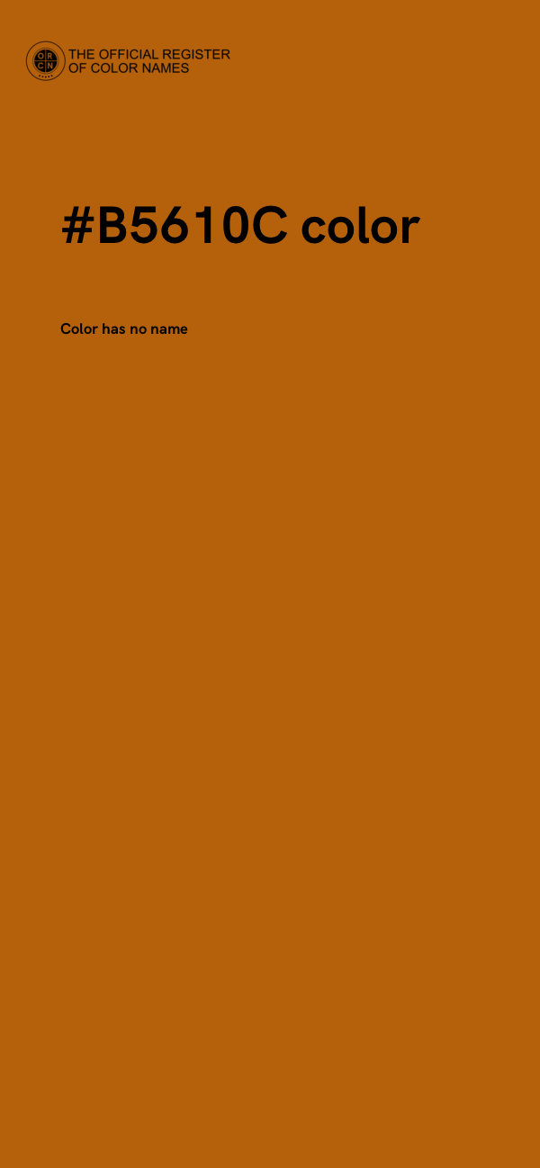 #B5610C color image