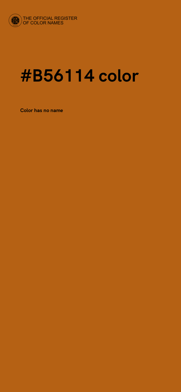 #B56114 color image