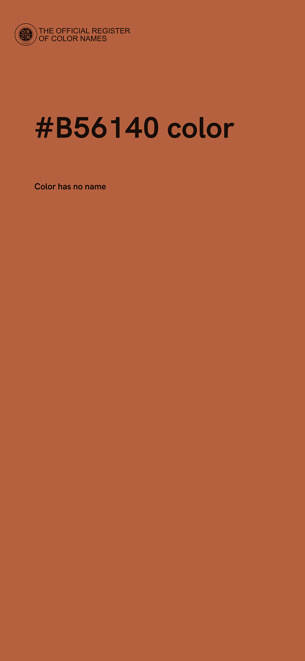 #B56140 color image