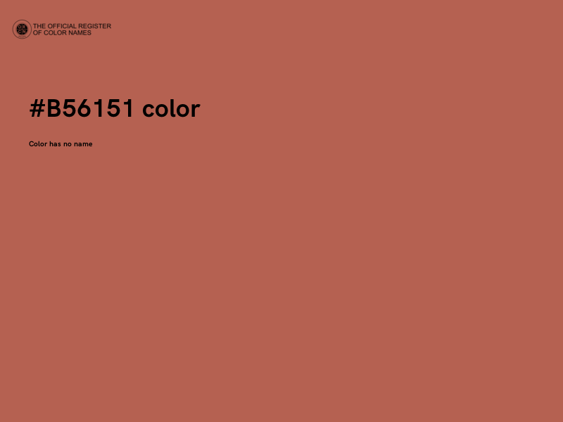 #B56151 color image
