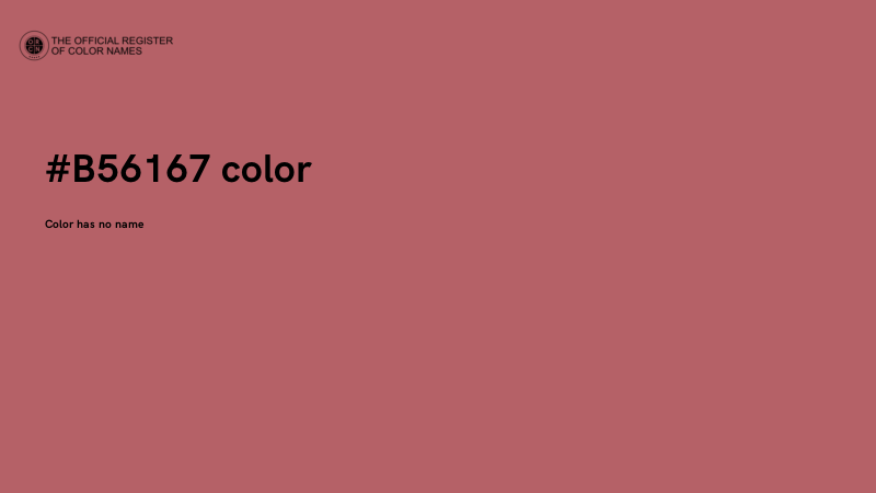 #B56167 color image