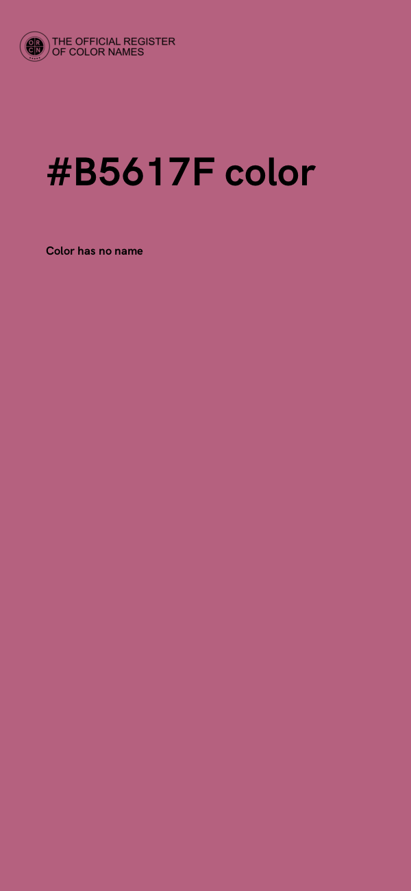#B5617F color image