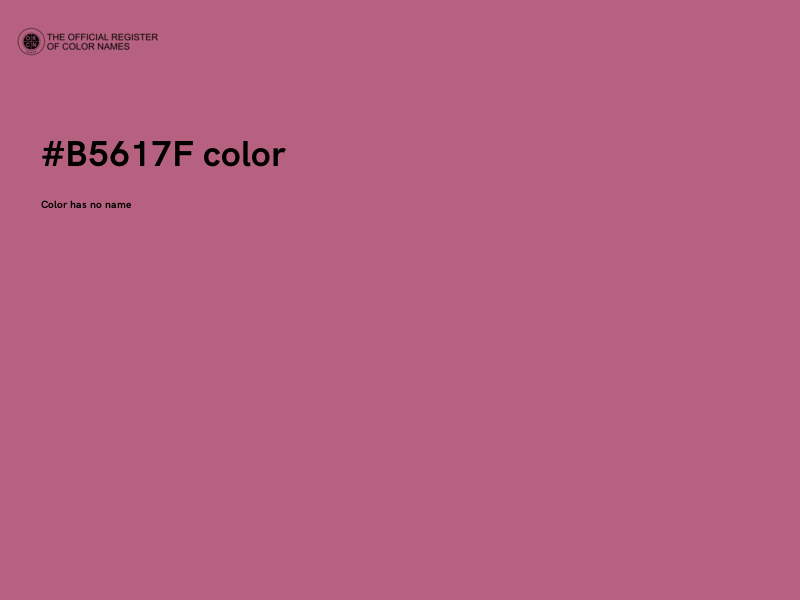 #B5617F color image