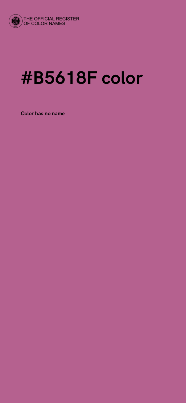 #B5618F color image