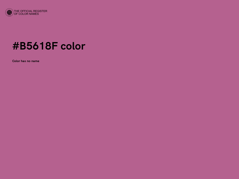 #B5618F color image